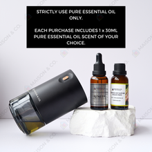 Load image into Gallery viewer, AURA NEBULIZER | Waterless Aroma Diffuser + Dual Mode (Car & Home) + LED Mood Light + Timer