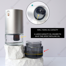 Load image into Gallery viewer, AURA NEBULIZER | Waterless Aroma Diffuser + Dual Mode (Car &amp; Home) + LED Mood Light + Timer
